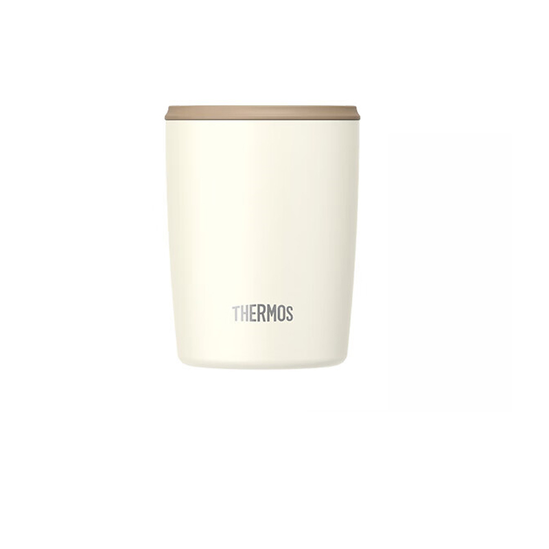 膳魔师(THERMOS) 水杯 咖啡杯 304不锈钢 310ML 奶油白色 TCDP-300 WH / 个