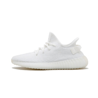 阿迪达斯adidas YEEZY BOOST 350 V2纯白椰子男女通用款防滑耐磨橡胶底限量休闲跑步鞋 CP9366