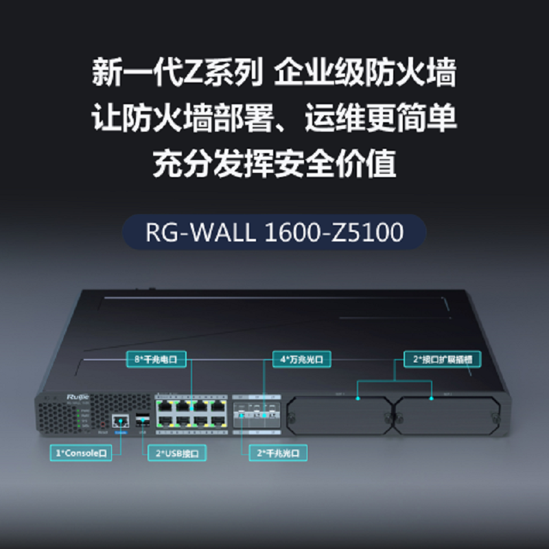 锐捷新一代Z系列企业级防火墙RG-WALL 1600-Z5100-IPS-LIS-1Y