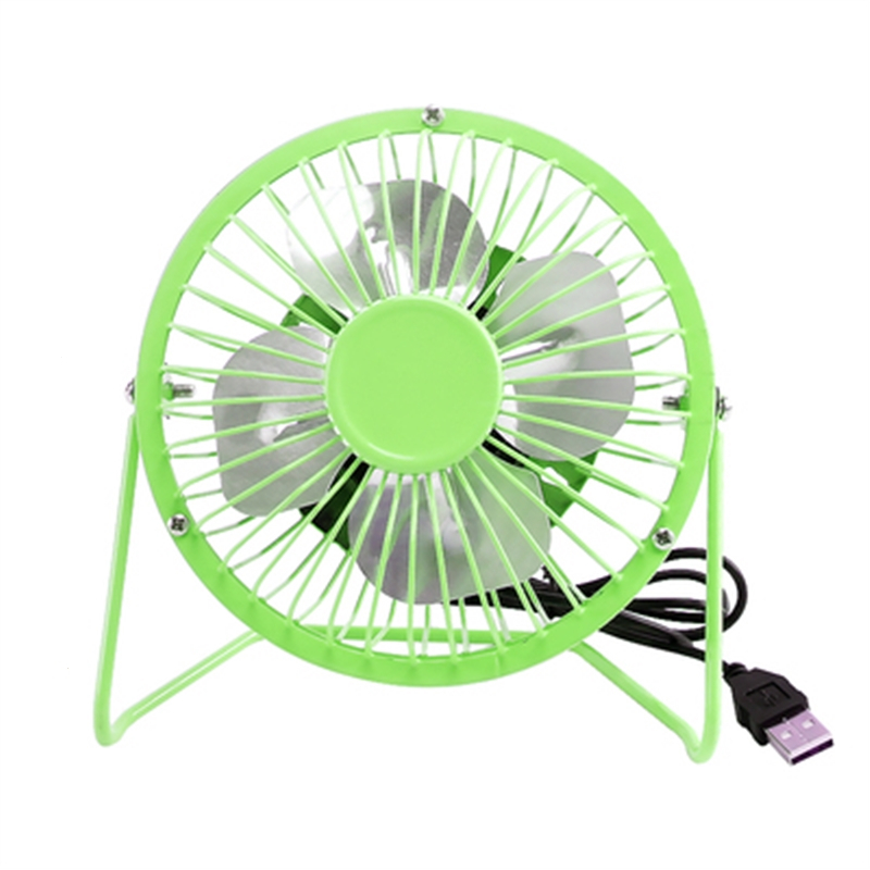 夏季4寸360度旋转铁艺时光旧巷风扇电脑usb接口小风扇迷你便携式桌面