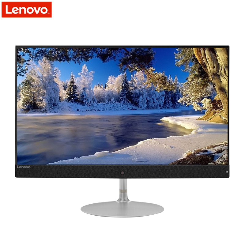 联想(Lenovo)AIO730S 23.8英寸酷睿固态硬盘商务大屏一体机电脑(I3-7020U 8GB 256GB固态 银色)