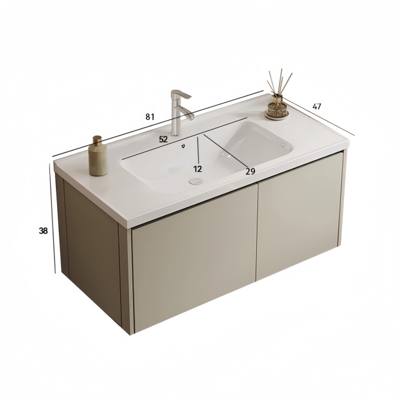 蕃蒂浴室储物柜81*47*38cm台高清大图