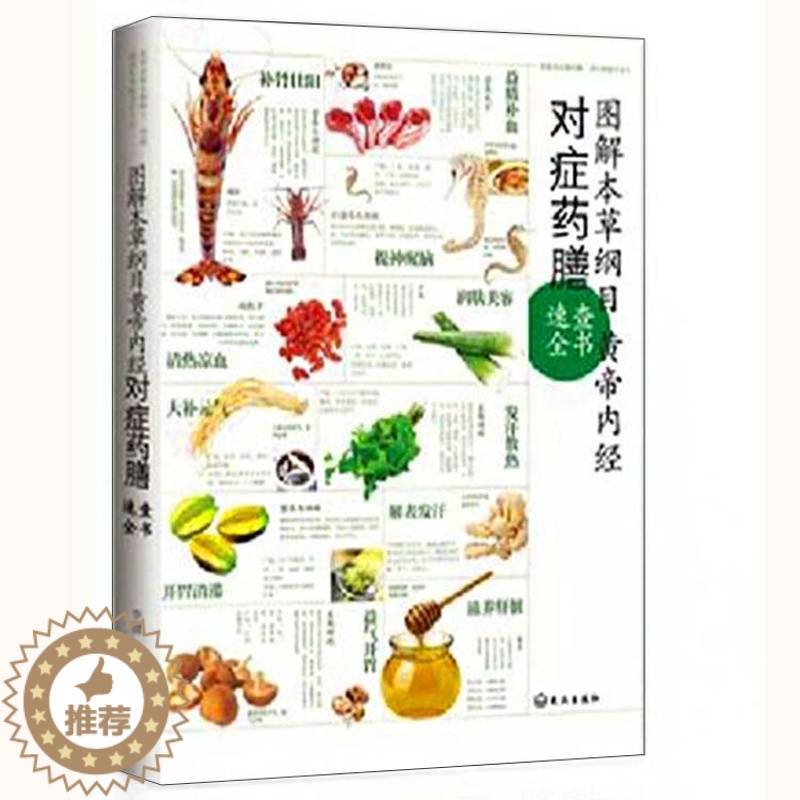 [醉染正版]图解本草纲目黄帝内经对症药膳速查全书五脏调理法药食同源中医养生饮食宜忌食疗书籍家庭营养师是保健食谱正版图书特高清大图