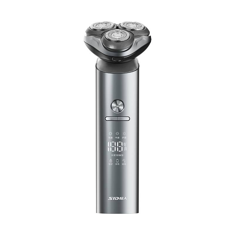 超人SID高效旋转3D电动剃须刀便携旅行款全身水洗舒适顺滑体验