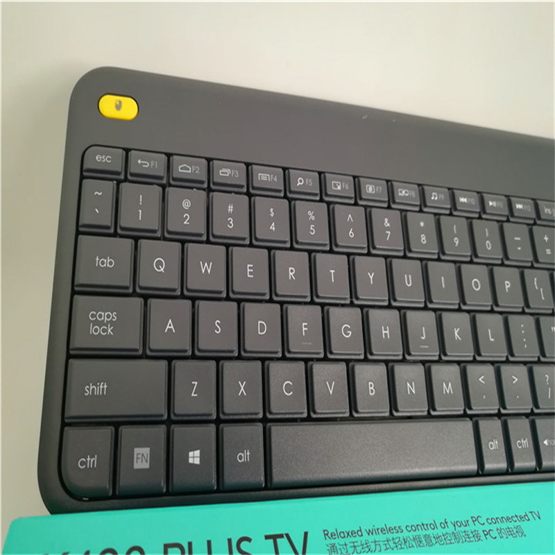 罗技K400Plus无线触控键盘黑色
