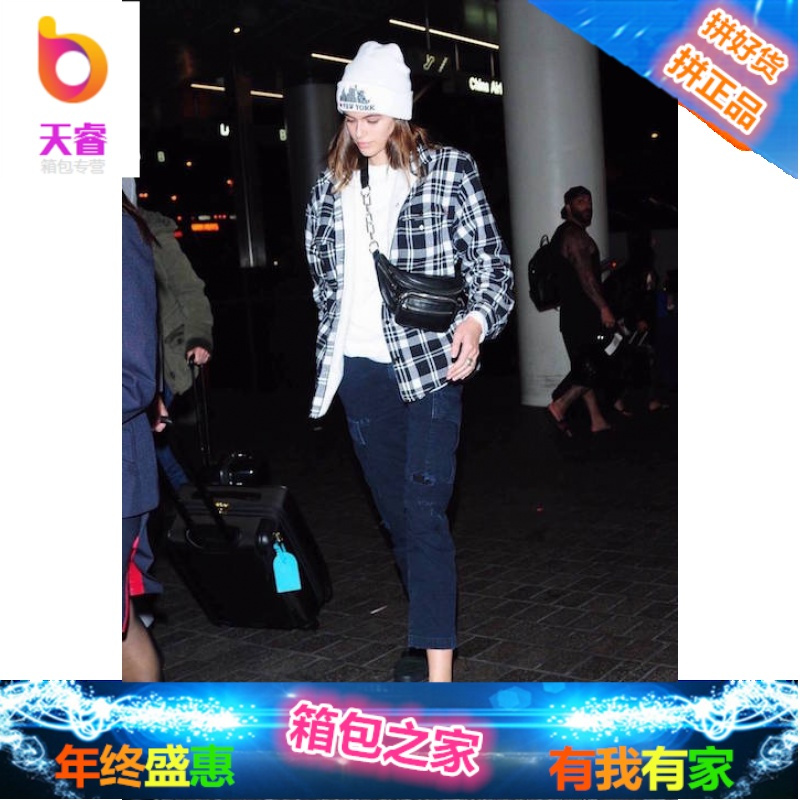 大王胸包 Kaia Bella智生唐嫣明星同款 AW新款真皮男女斜挎腰包