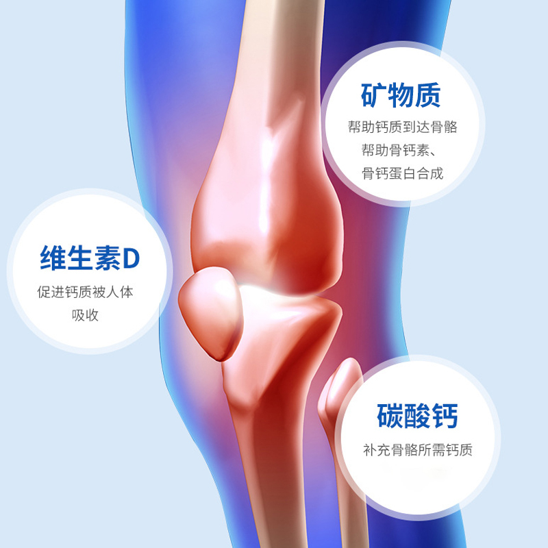 [买1发3盒]北京同仁堂维生素D钙咀嚼片120g多种矿物质碳酸钙成长钙片VD官方正品