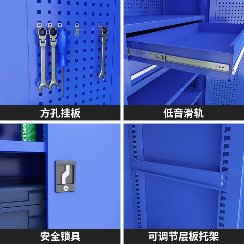 豫仲迈 可移动推车式工具柜二抽带轮/台高清大图