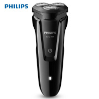 飞利浦(Philips)电动剃须刀 全身水洗 旋转式三刀头 充电式男士剃须刀刮胡刀胡须刀 干湿双剃 S1010
