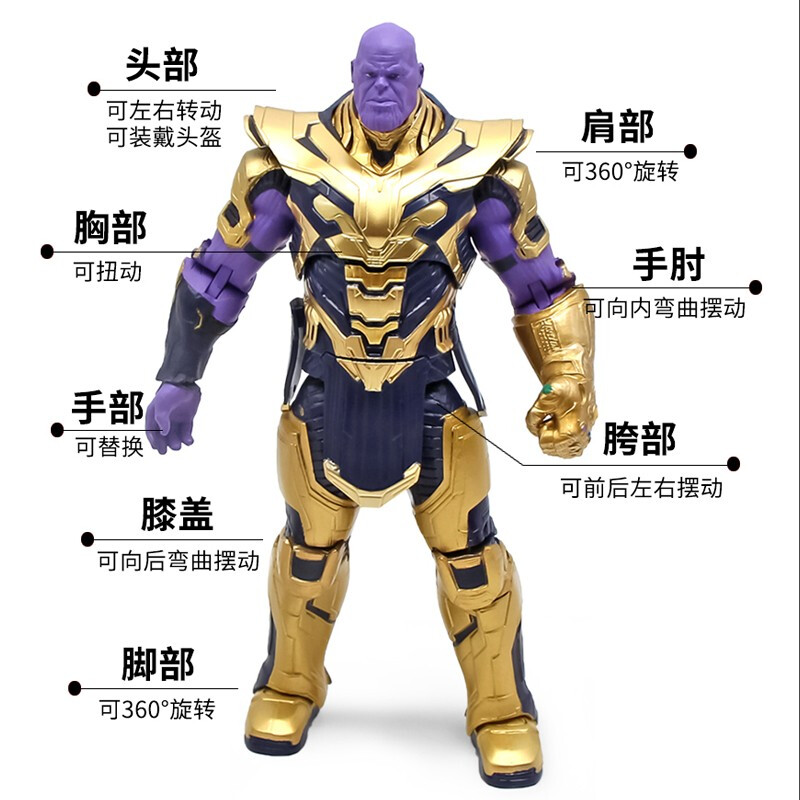 中动玩具 180602 8寸灭霸 漫威手办复仇者联盟关节可动玩具收藏款高清大图