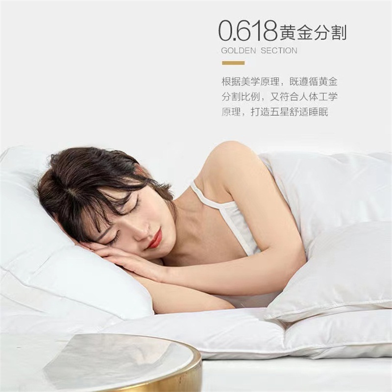 苏宁宜品 全棉枕头双人家用新疆棉枕芯可水洗家用防螨枕护颈椎枕头