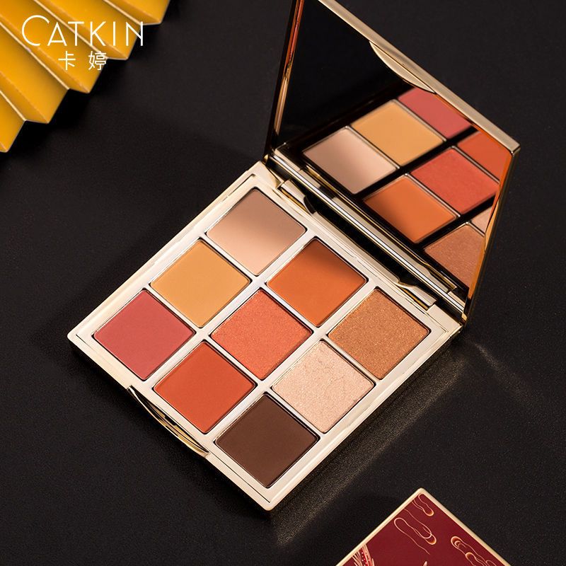 卡婷颐和园九色眼影盘ins超火哑光闪粉珠光防水大地色裸妆日常女 c01
