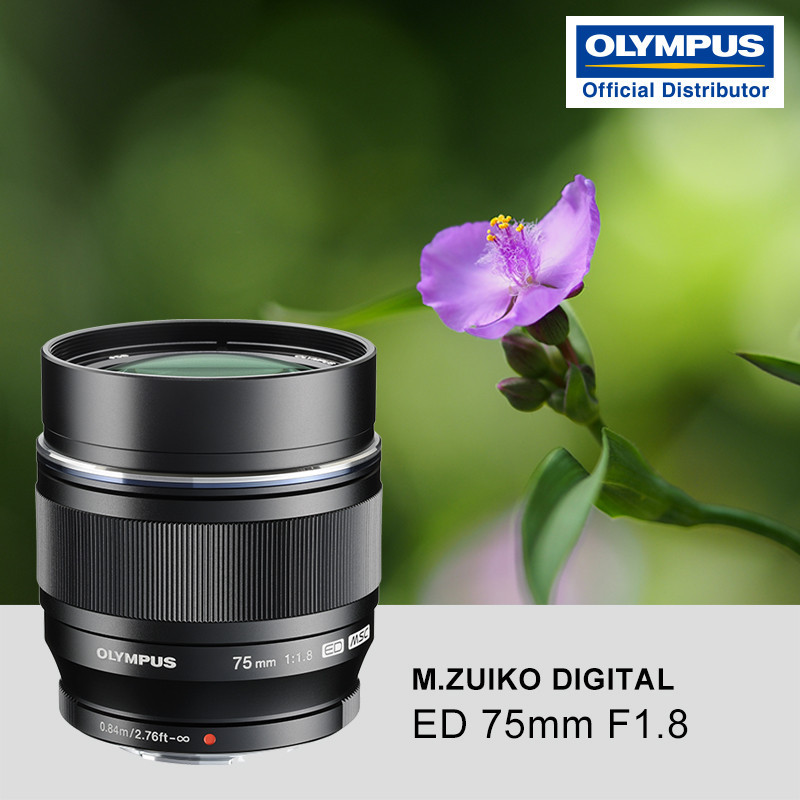 奥林巴斯（OLYMPUS） M.ZUIKO DIGITAL 75mm f1.8人像 微单镜头 黑色奥林巴斯卡口58mm