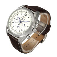 SEIKO精工日韩品牌Chronograph皮带男士石英表 休闲手表 SSB095J1