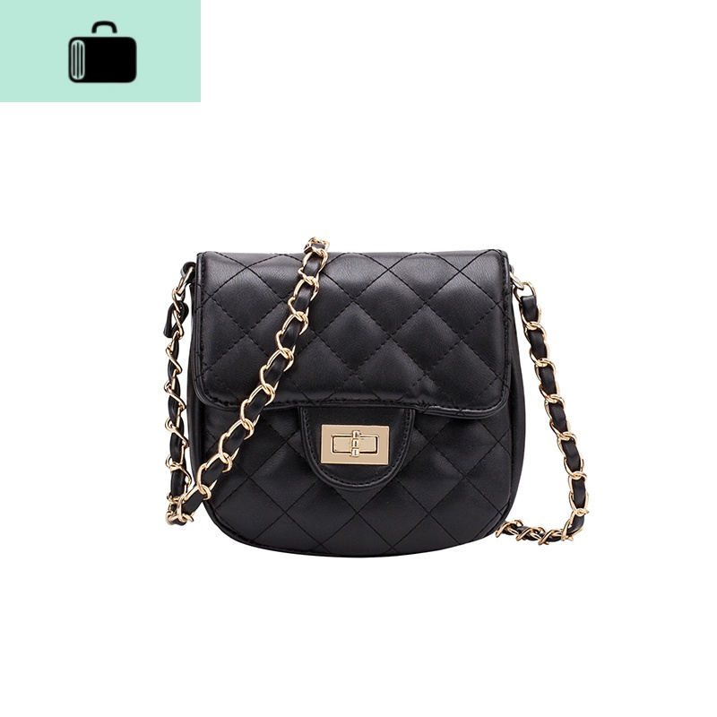 包包女2020新款韩国ins女包单肩包斜跨包菱格链条包女包newlake女斜