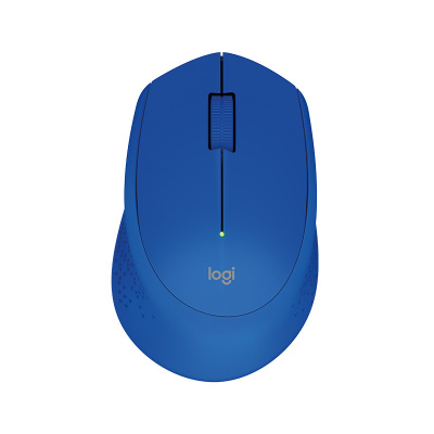 罗技(Logitech)M280无线鼠标 台式电脑笔记本电脑USB接口接收器无线光电家用游戏商务便携舒适办公鼠标 蓝色