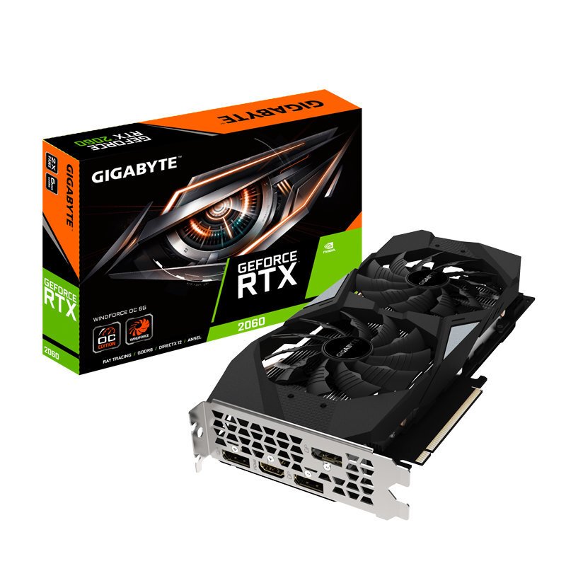 技嘉(GIGABYTE)GeForce RTX 2060 WINDFORCE OC 6G电竞游戏显卡