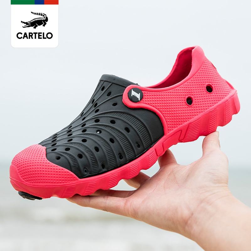 [线下专柜同款] 卡帝乐鳄鱼(cartelo)户外洞洞鞋休闲鞋两用花园鞋沙滩