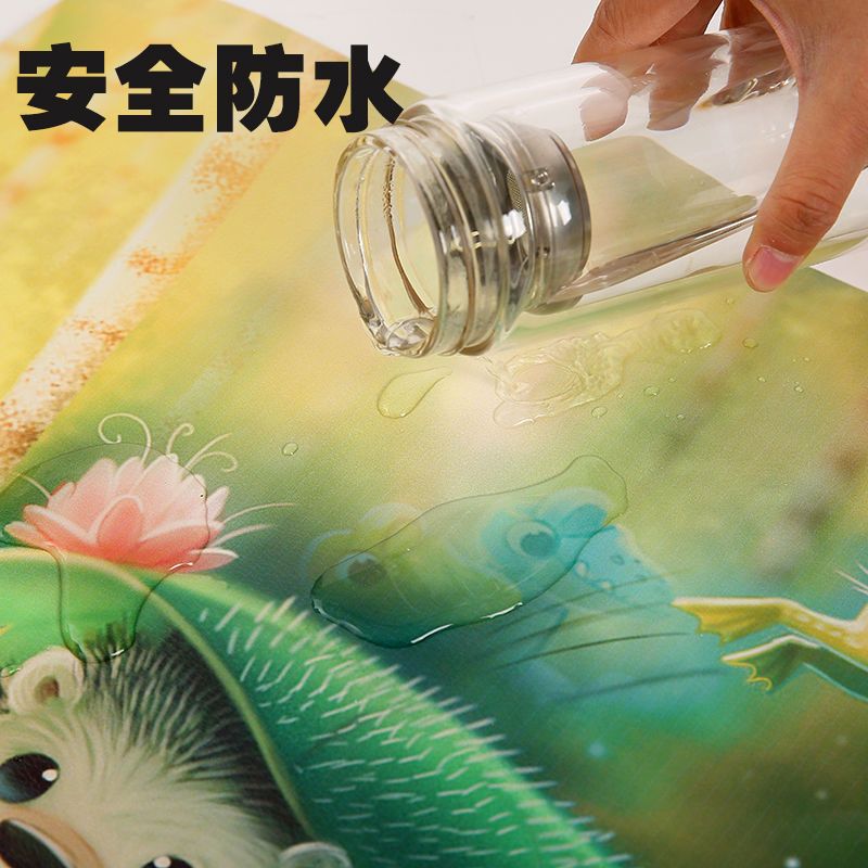 冬季暖桌垫发热桌垫学生时尚暖手桌垫电脑办公发热鼠标垫加热桌垫 [按钮]兔子女孩款