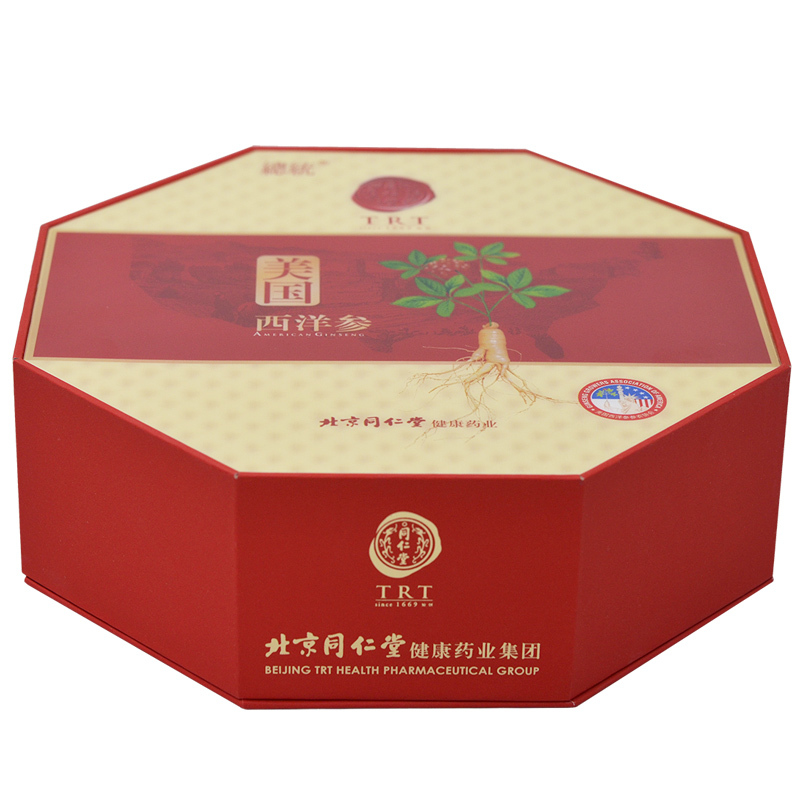 北京同仁堂总统牌美国西洋参段礼盒装1#贰面/75克75g切片打粉皆宜中秋礼物礼品送礼