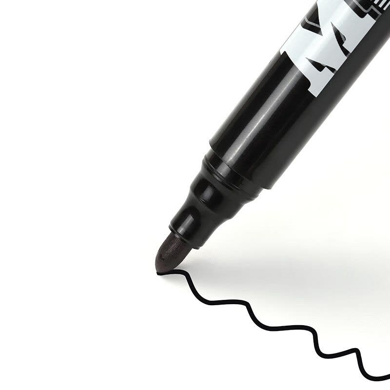 齐心 MK831 油性记号笔 线幅2mm 10支/盒 黑图片