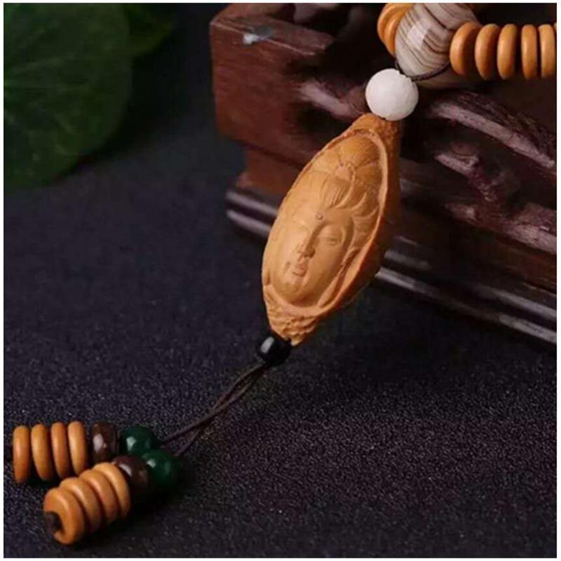 橄榄核片配饰干青青金橄榄佛珠手链简单大方百搭款送女朋友七夕情人节