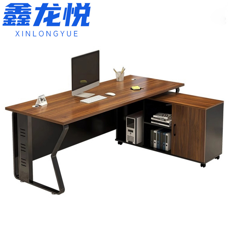 办公桌带柜高清大图