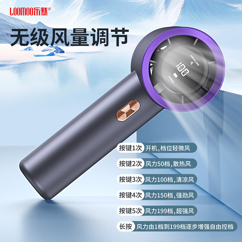 乐默(LOOMOO) 手持暴力风扇 LDF-038高清大图