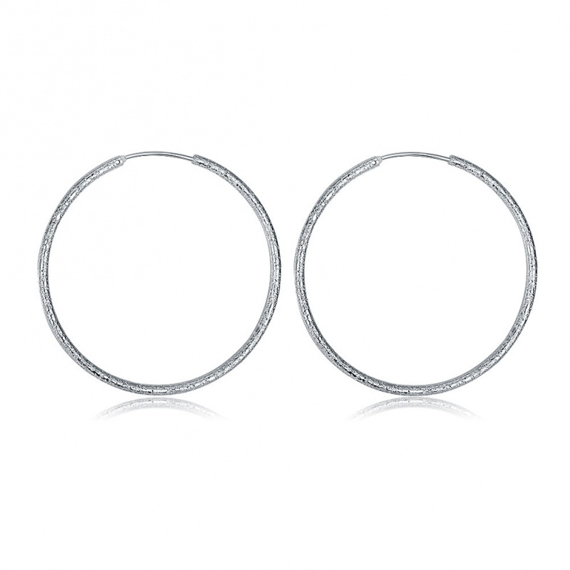 Women silver plated earring镀925纯银时尚夸张耳圈耳环耳饰E042
