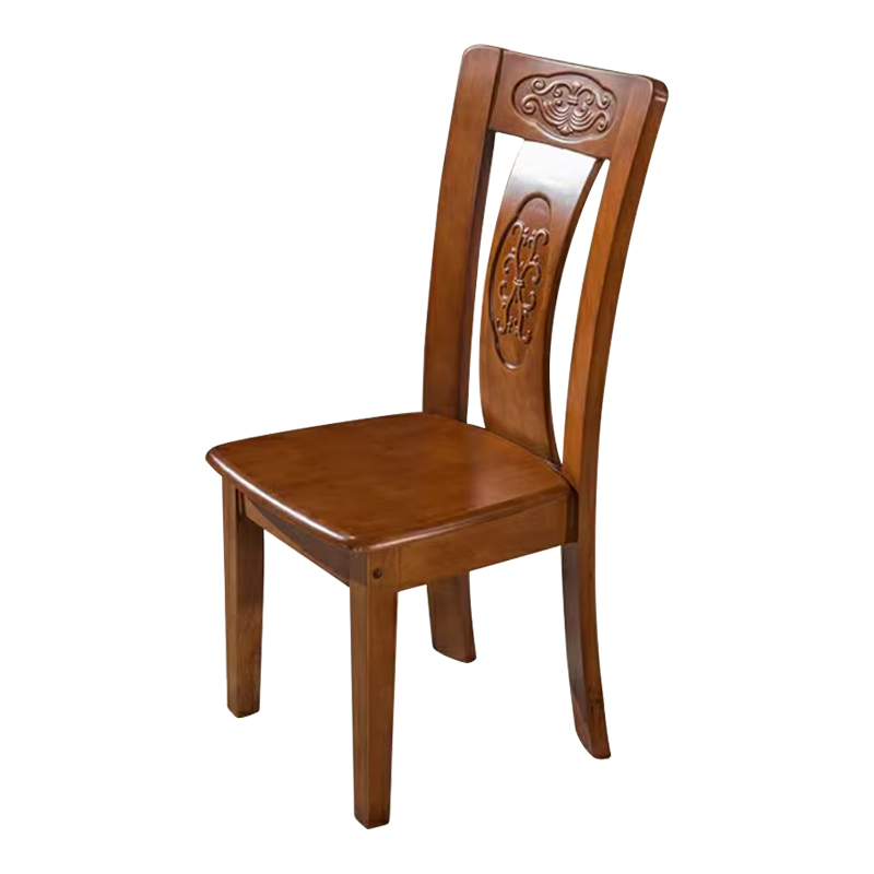 中豫鑫泽 ZYXZ3110405 实木餐桌圆盘餐桌椅组合1.2米圆桌4把餐椅高清大图