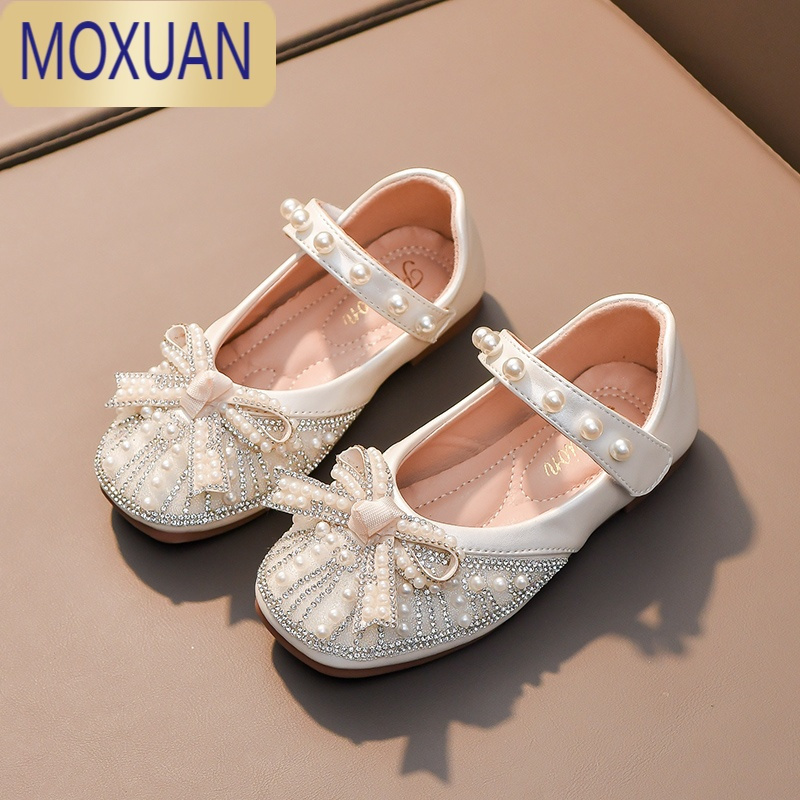 MOXUAN女童鞋凉鞋2022年新款春款中大童软底宝宝公主鞋子儿童水晶鞋夏季
