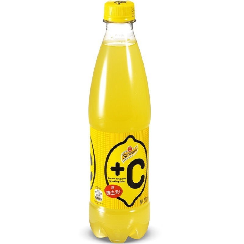怡泉+C水柠檬味汽水500ml