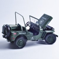 凯迪威 1：18战术吉普车模型 凯迪威合金儿童玩具吉普车模型 正品收藏送人685006