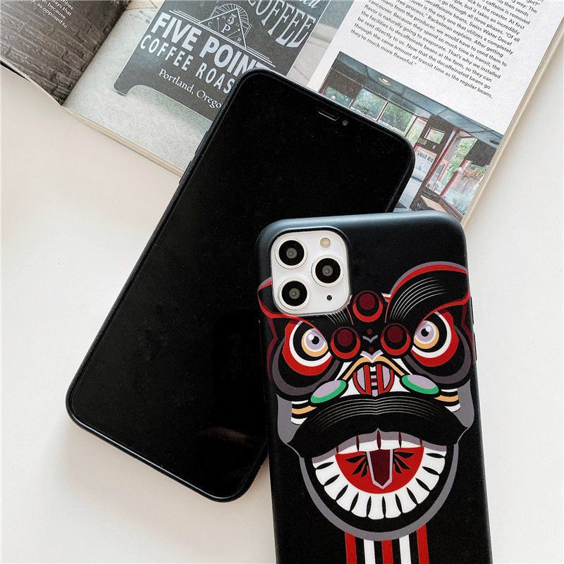 中国风陈冠希clot舞狮iphone11pro手机壳78plus苹果xs潮牌xr软壳武狮
