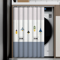 CCKO遮光帘阳台洗衣机防晒帘滚筒柜子遮挡帘 ZGL222 防水全遮光【送滑轨道】宽50cm*高90cm