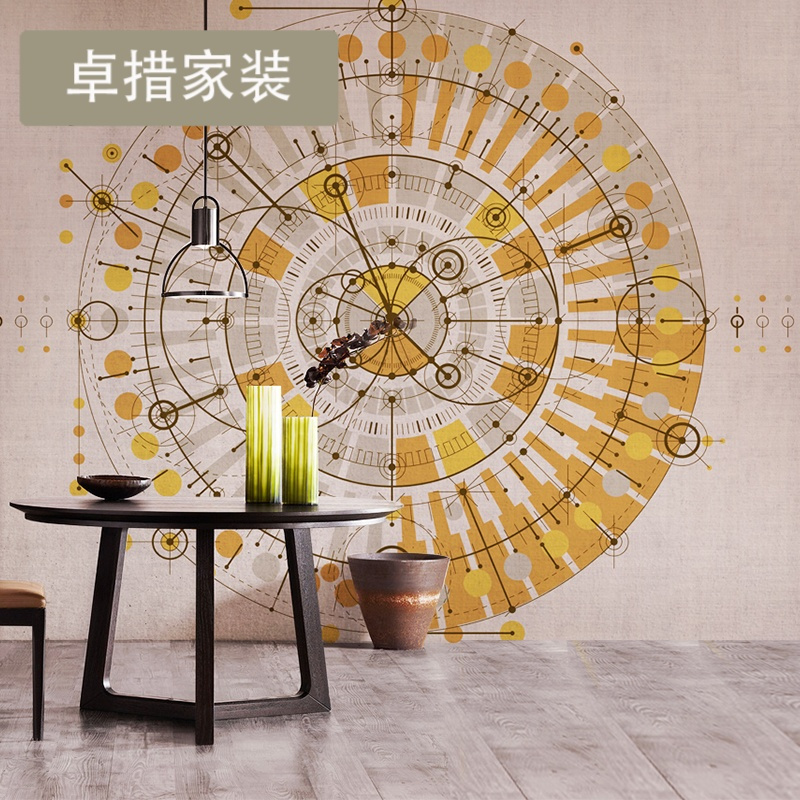北欧风格墙纸无缝墙布定制个性创意壁纸客厅背景墙大型壁画壹德壹