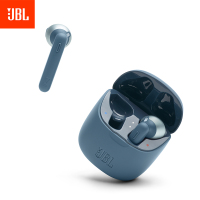 【贾乃亮推荐】JBL T225TWS 真无线蓝牙耳机 通话降噪手机音乐半入耳式耳机 双耳立体声苹果华为耳机 深海蓝