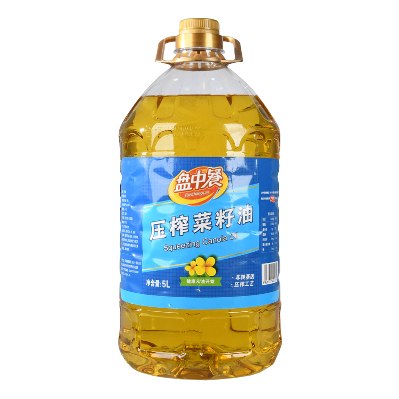 盘中餐5L压榨菜籽油