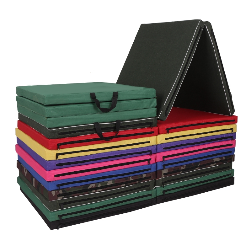 闪电客仰卧起坐垫子中考体育运动折叠加厚海绵垫儿童舞蹈空翻练功体操