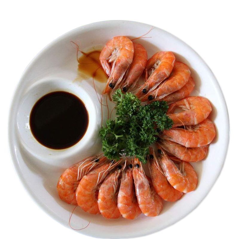 菜盘虾盘小吃盘水饺盘鱼盘寿司盘异形盘饭盘7英寸百合盘偏小纯白1个装