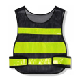 翌嘉YJ4112147反光背心环卫园林反光马甲施工交通反光衣 葫芦款黑色