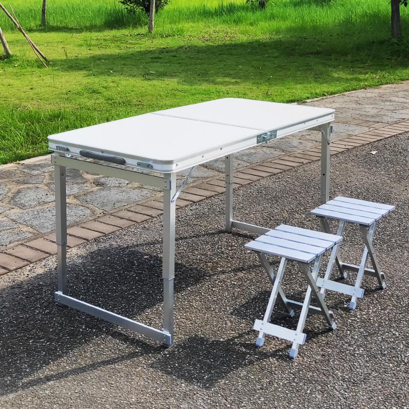 稳固增强 折叠桌 户外折叠桌子 摆摊桌 折叠餐桌 便携式铝合金桌定制