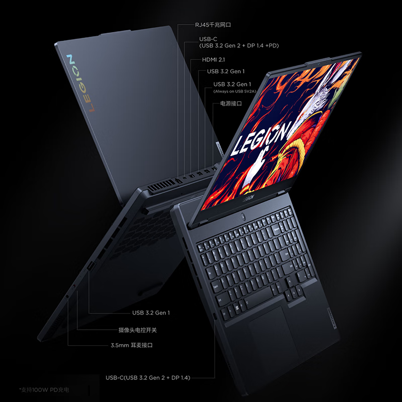联想(Lenovo)拯救者R7000 游戏笔记本电脑 15.6英寸超能电竞本(R7-7840H 16G 512G RTX4060显卡 高刷高色域屏)钛晶灰色