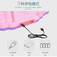 贝芬乐儿童钢琴玩具家用音乐玩具多功能电子琴带话筒3岁女孩早教
