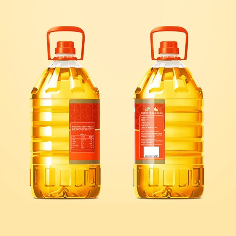 福临门浓香压榨一级花生油5L高清大图