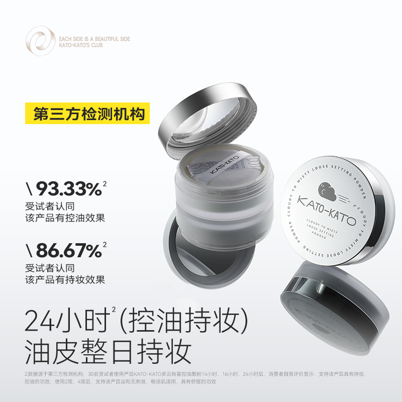 KATO-KATO 多云转雾控油散粉新视觉8g #雾呼紫(控油+提亮)新版