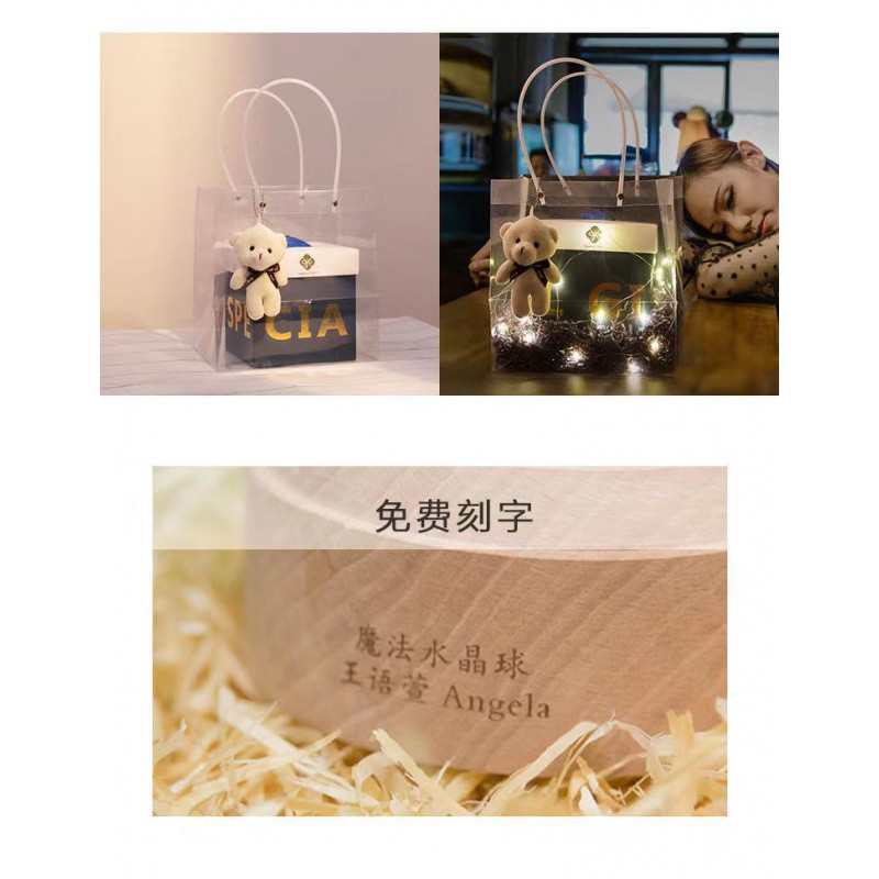 创意精品男女生日圣诞情人新年闺蜜十二星座刻字水晶球音乐盒 三维工匠 无旋转app蓝牙音乐盒无旋转支持蓝牙高清大图