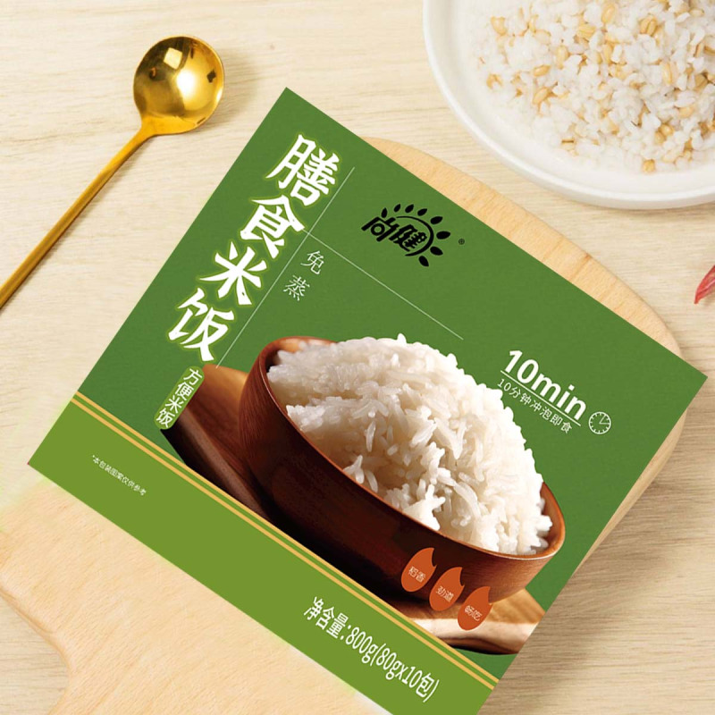 尚健膳食米饭免煮冲泡即食富含多种谷物800g*1盒