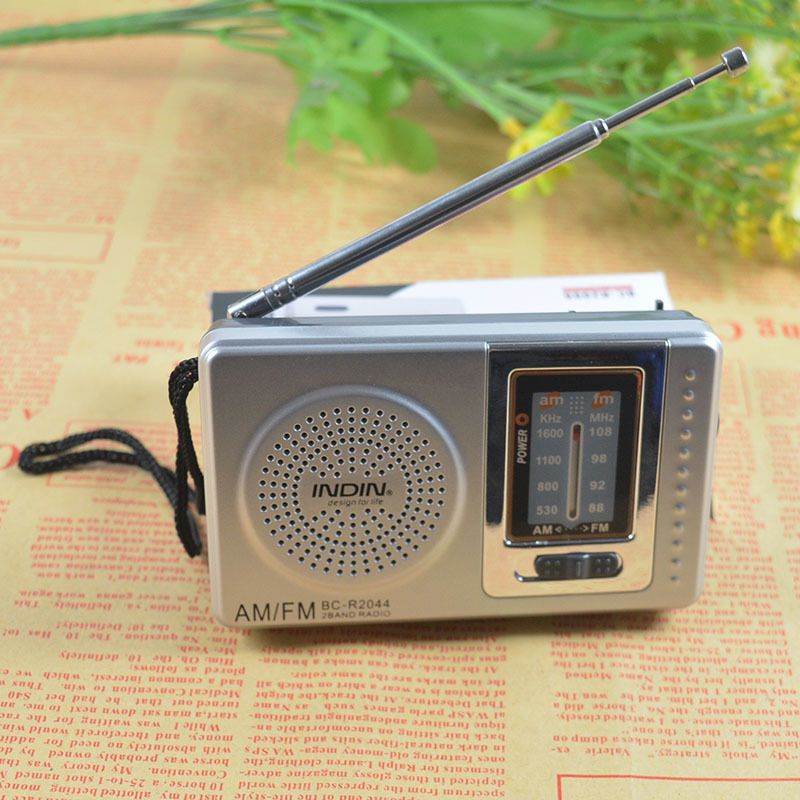r2033收音机 电池] indin老式收音机amfm老人迷你小音响音箱调频老款