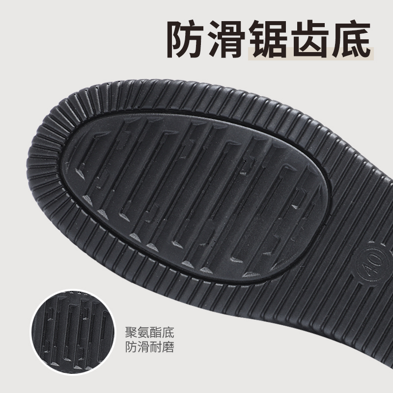 泰和源 秋季新款男士舒适轻软质感爸爸鞋一脚蹬防滑软底布鞋休闲鞋 咖色款高清大图